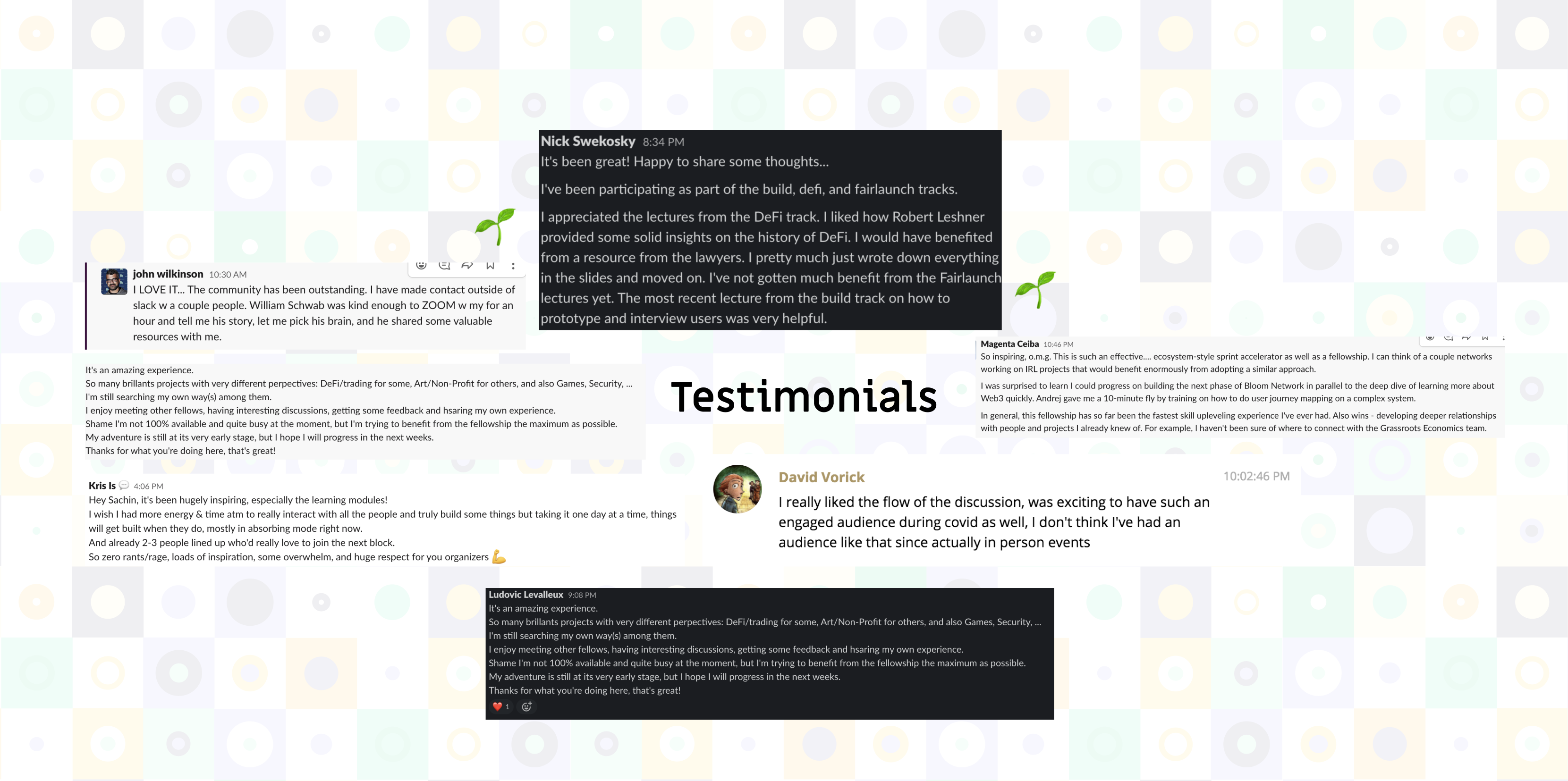 testimonials